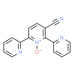 ChemSpider 2D Image | 2,6-Di(2-pyridinyl)nicotinonitrile 1-oxide | C16H10N4O