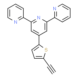 ChemSpider 2D Image | 4'-(5-Ethynyl-2-thienyl)-2,2':6',2''-terpyridine | C21H13N3S