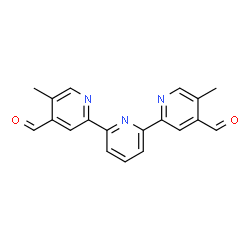 ChemSpider 2D Image | 5,5''-Dimethyl-2,2':6',2''-terpyridine-4,4''-dicarbaldehyde | C19H15N3O2