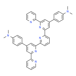 ChemSpider 2D Image | 4,4'-(2,2':6',2'':6'',2''':6''',2''''-Quinquepyridine-4',4'''-diyl)bis(N,N-dimethylaniline) | C41H35N7