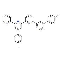 ChemSpider 2D Image | 4,4''-Bis(4-methylphenyl)-2,2':6',2'':6'',2'''-quaterpyridine | C34H26N4