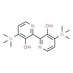 ChemSpider 2D Image | 4,4'-Bis(trimethylsilyl)-2,2'-bipyridine-3,3'-diol | C16H24N2O2Si2