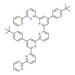 ChemSpider 2D Image | 4'',4''''-Bis[4-(2-methyl-2-propanyl)phenyl]-2,2':6',2'':6'',2''':6''',2'''':6'''',2''''':6''''',2''''''-septipyridine | C55H47N7