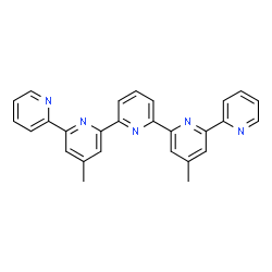 ChemSpider 2D Image | 4',4'''-Dimethyl-2,2':6',2'':6'',2''':6''',2''''-quinquepyridine | C27H21N5