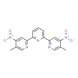 ChemSpider 2D Image | 5,5''-Dimethyl-4,4''-dinitro-2,2':6',2''-terpyridine | C17H13N5O4