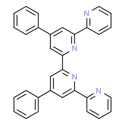 ChemSpider 2D Image | 4',4''-Diphenyl-2,2':6',2'':6'',2'''-quaterpyridine | C32H22N4