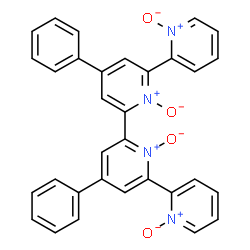 ChemSpider 2D Image | 4',4''-Diphenyl-2,2':6',2'':6'',2'''-quaterpyridine 1,1',1'',1'''-tetraoxide | C32H22N4O4