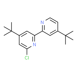 ChemSpider 2D Image | 6-Chloro-4,4'-bis(2-methyl-2-propanyl)-2,2'-bipyridine | C18H23ClN2