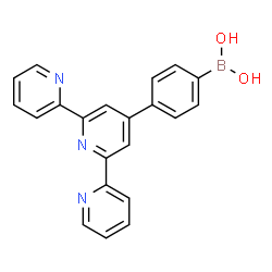 ChemSpider 2D Image | [4-(2,2':6',2''-Terpyridin-4'-yl)phenyl]boronic acid | C21H16BN3O2