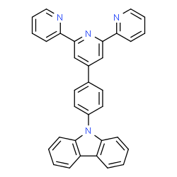 ChemSpider 2D Image | 4'-[4-(9H-Carbazol-9-yl)phenyl]-2,2':6',2''-terpyridine | C33H22N4