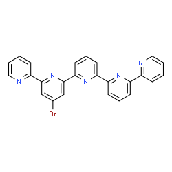 ChemSpider 2D Image | 4'-Bromo-2,2':6',2'':6'',2''':6''',2''''-quinquepyridine | C25H16BrN5