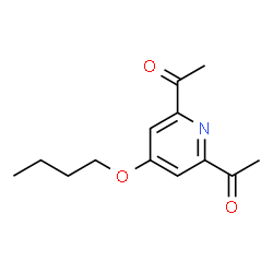 ChemSpider 2D Image | 1,1'-(4-Butoxy-2,6-pyridinediyl)diethanone | C13H17NO3