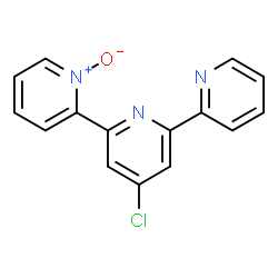 ChemSpider 2D Image | 4-Chloro-6-(1-oxido-2-pyridinyl)-2,2'-bipyridine | C15H10ClN3O