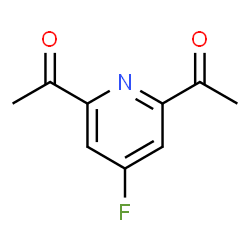 ChemSpider 2D Image | 1,1'-(4-Fluoro-2,6-pyridinediyl)diethanone | C9H8FNO2