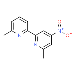 ChemSpider 2D Image | 6,6'-Dimethyl-4-nitro-2,2'-bipyridine | C12H11N3O2