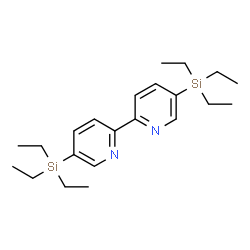 ChemSpider 2D Image | 5,5'-Bis(triethylsilyl)-2,2'-bipyridine | C22H36N2Si2