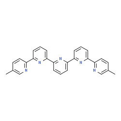 ChemSpider 2D Image | 5,5''''-Dimethyl-2,2':6',2'':6'',2''':6''',2''''-quinquepyridine | C27H21N5
