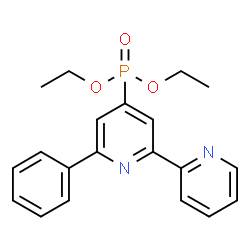 ChemSpider 2D Image | Diethyl (6-phenyl-2,2'-bipyridin-4-yl)phosphonate | C20H21N2O3P