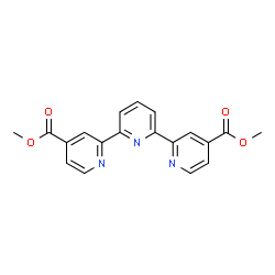 ChemSpider 2D Image | Dimethyl 2,2':6',2''-terpyridine-4,4''-dicarboxylate | C19H15N3O4