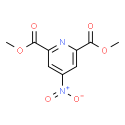 ChemSpider 2D Image | Dimethyl 4-nitro-2,6-pyridinedicarboxylate | C9H8N2O6