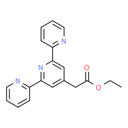 ChemSpider 2D Image | Ethyl 2,2':6',2''-terpyridin-4'-ylacetate | C19H17N3O2