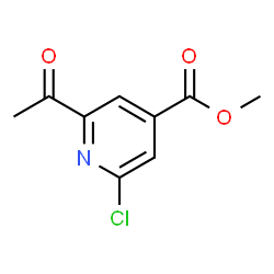 ChemSpider 2D Image | Methyl 2-acetyl-6-chloroisonicotinate | C9H8ClNO3