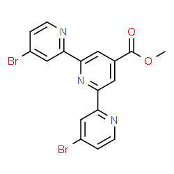 ChemSpider 2D Image | Methyl 4,4''-dibromo-2,2':6',2''-terpyridine-4'-carboxylate | C17H11Br2N3O2