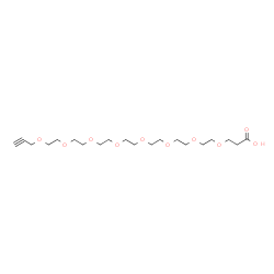 ChemSpider 2D Image | 4,7,10,13,16,19,22,25-Octaoxaoctacos-27-yn-1-oic acid | C20H36O10