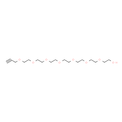 ChemSpider 2D Image | 3,6,9,12,15,18,21-Heptaoxatetracos-23-yn-1-ol | C17H32O8