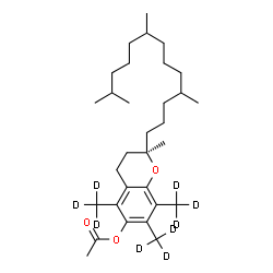 ChemSpider 2D Image | Vitamin E acetate-(trimethyl-d9) | C31H43D9O3