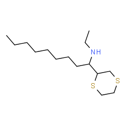 ChemSpider 2D Image | 1-(1,4-Dithian-2-yl)-N-ethyl-1-nonanamine | C15H31NS2