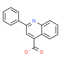 ChemSpider 2D Image | 2-Phenyl-4-quinolinecarboxylate | C16H10NO2
