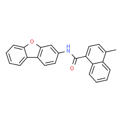 ChemSpider 2D Image | N-(Dibenzo[b,d]furan-3-yl)-4-methyl-1-naphthamide | C24H17NO2