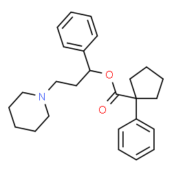ChemSpider 2D Image | 1-Phenyl-3-(1-piperidinyl)propyl 1-phenylcyclopentanecarboxylate | C26H33NO2