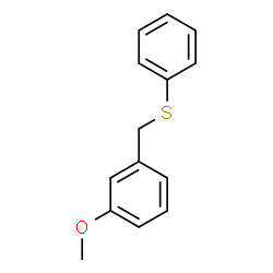 ChemSpider 2D Image | 1-Methoxy-3-[(phenylsulfanyl)methyl]benzene | C14H14OS