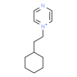 ChemSpider 2D Image | 1-(2-Cyclohexylethyl)pyrazin-1-ium | C12H19N2