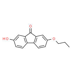 ChemSpider 2D Image | 2-Hydroxy-7-propoxy-9H-fluoren-9-one | C16H14O3