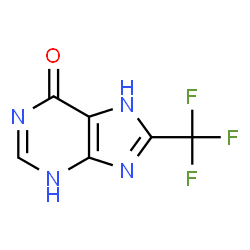ChemSpider 2D Image | 8-(trifluoromethyl)-9H-purin-6-ol | C6H3F3N4O