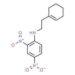 ChemSpider 2D Image | N-[2-(1-Cyclohexen-1-yl)ethyl]-2,4-dinitroaniline | C14H17N3O4