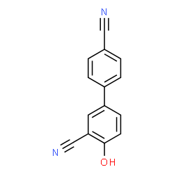 ChemSpider 2D Image | 4-Hydroxy-3,4'-biphenyldicarbonitrile | C14H8N2O