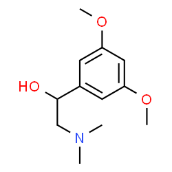 ChemSpider 2D Image | 1-(3,5-Dimethoxyphenyl)-2-(dimethylamino)ethanol | C12H19NO3