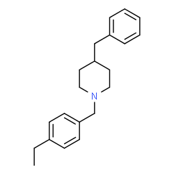 ChemSpider 2D Image | 4-Benzyl-1-(4-ethylbenzyl)piperidine | C21H27N