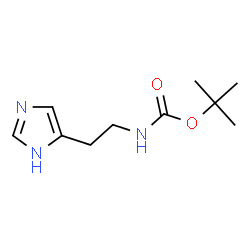 ChemSpider 2D Image | tert-Butyl (2-(1H-imidazol-5-yl)ethyl)carbamate | C10H17N3O2