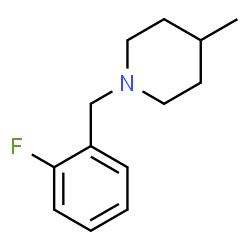 ChemSpider 2D Image | 1-(2-Fluorobenzyl)-4-methylpiperidine | C13H18FN