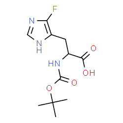 ChemSpider 2D Image | 5-Fluoro-N-{[(2-methyl-2-propanyl)oxy]carbonyl}histidine | C11H16FN3O4