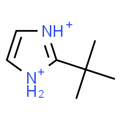 ChemSpider 2D Image | 2-(2-Methyl-2-propanyl)-1H-imidazolediium | C7H14N2
