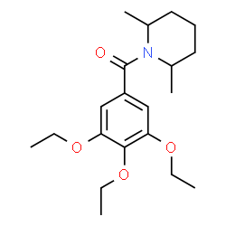 ChemSpider 2D Image | (2,6-Dimethyl-1-piperidinyl)(3,4,5-triethoxyphenyl)methanone | C20H31NO4