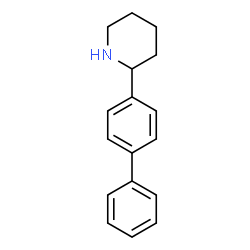 ChemSpider 2D Image | 2-(4-Biphenylyl)piperidine | C17H19N