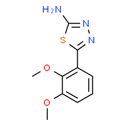 ChemSpider 2D Image | 5-(2,3-Dimethoxyphenyl)-1,3,4-thiadiazol-2-amine | C10H11N3O2S