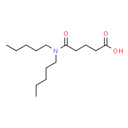 ChemSpider 2D Image | 5-(Dipentylamino)-5-oxopentanoic acid | C15H29NO3